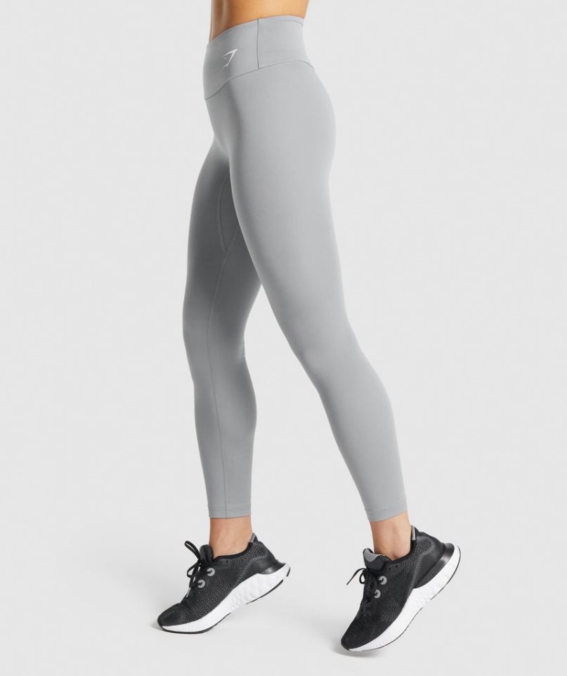 Women's Gymshark Training Leggings Grey | CA D653N7